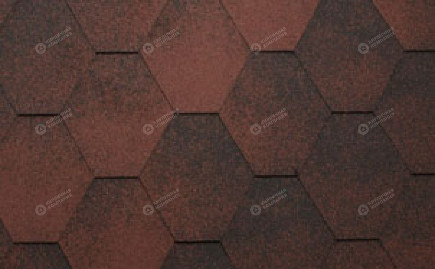 Гибкая черепица рядовая KATEPAL Красный