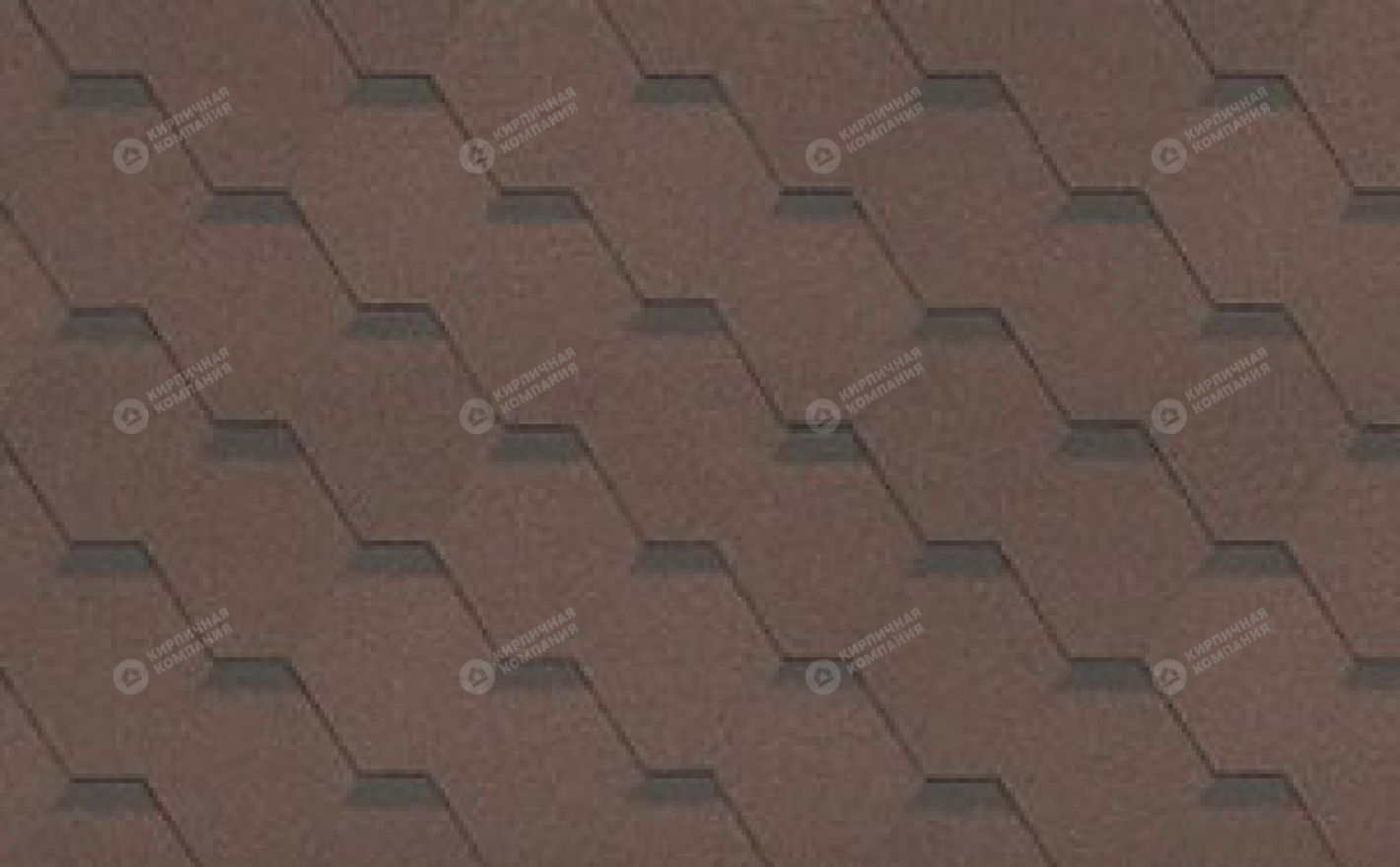 Гибкая черепица Шинглас серия Классик Соната цвет Коричневый