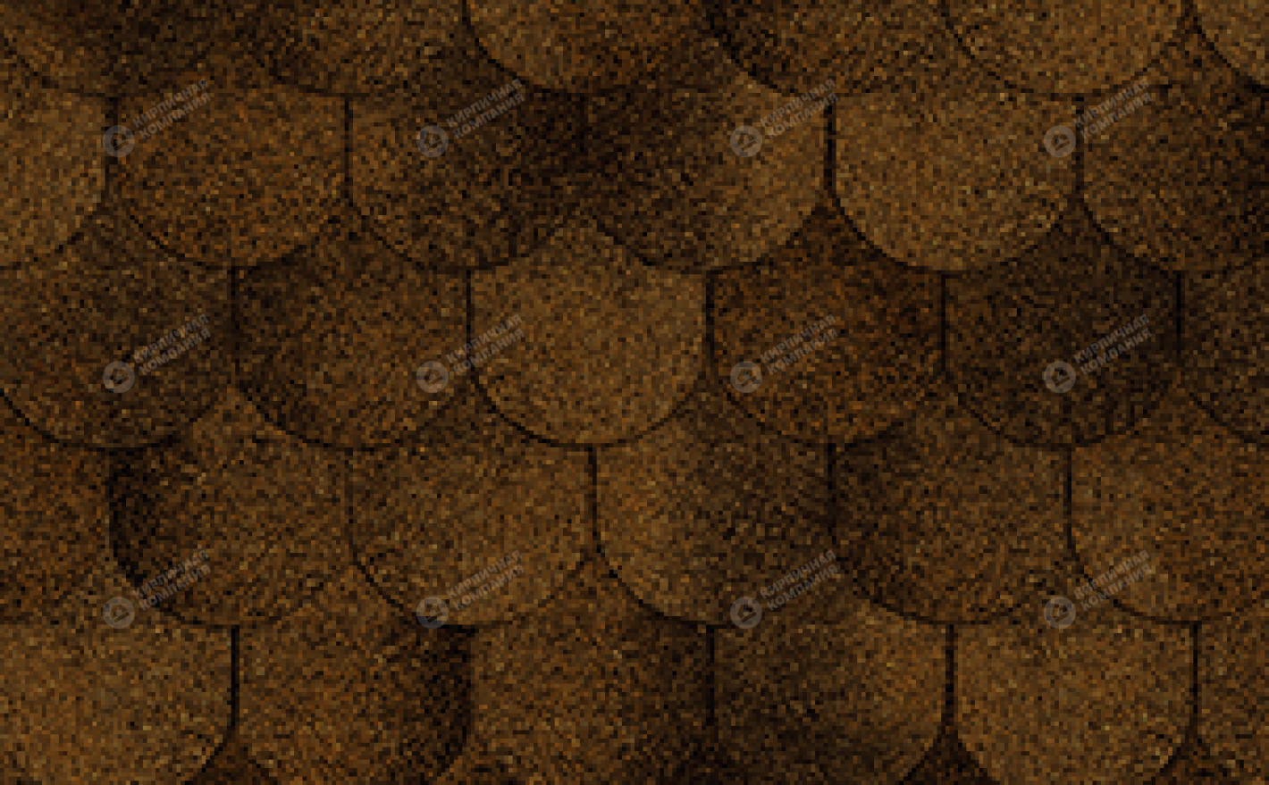 Гибкая черепица рядовая RUFLEX Ornami Кофе