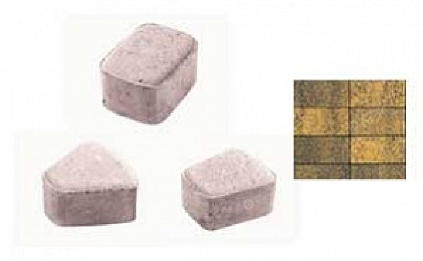 Тротуарная плитка Классико фактура Листопад, 2КО.6 Соты