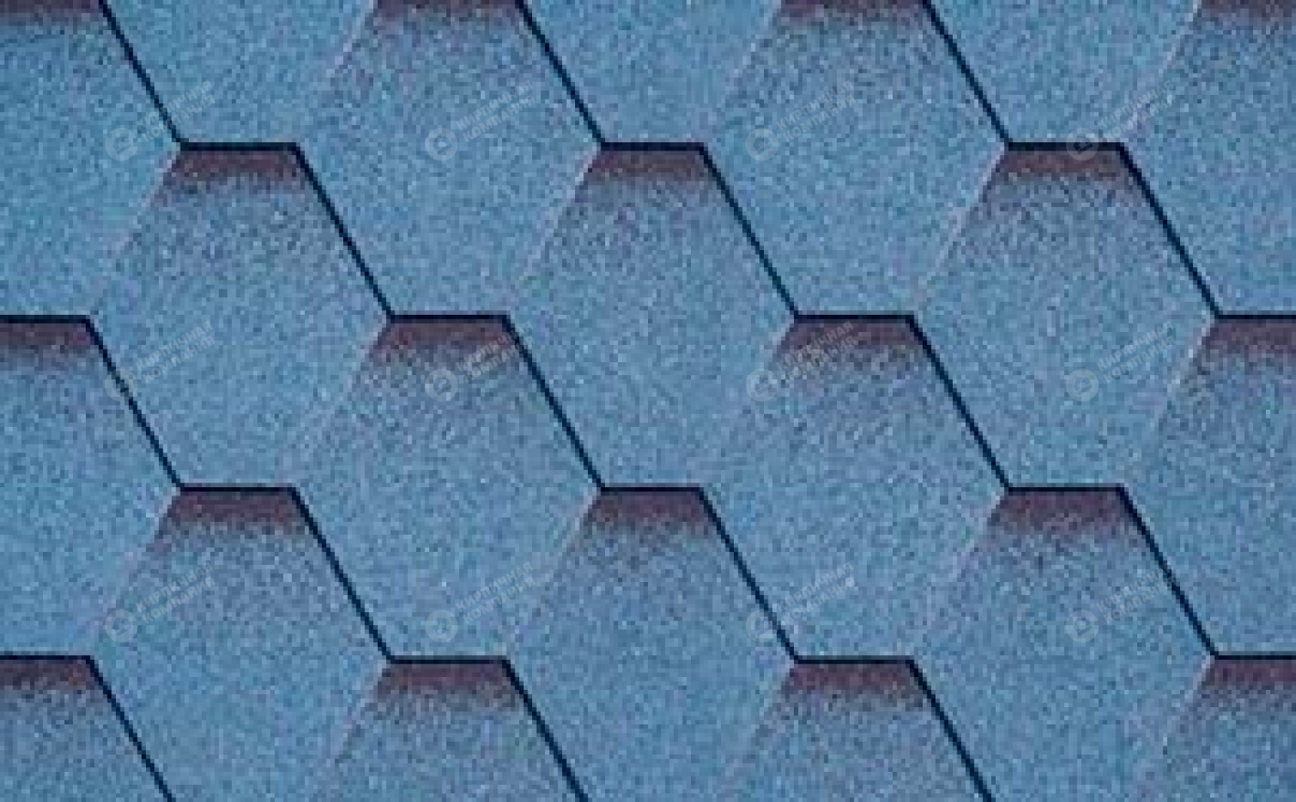 Гибкая черепица рядовая KATEPAL синий