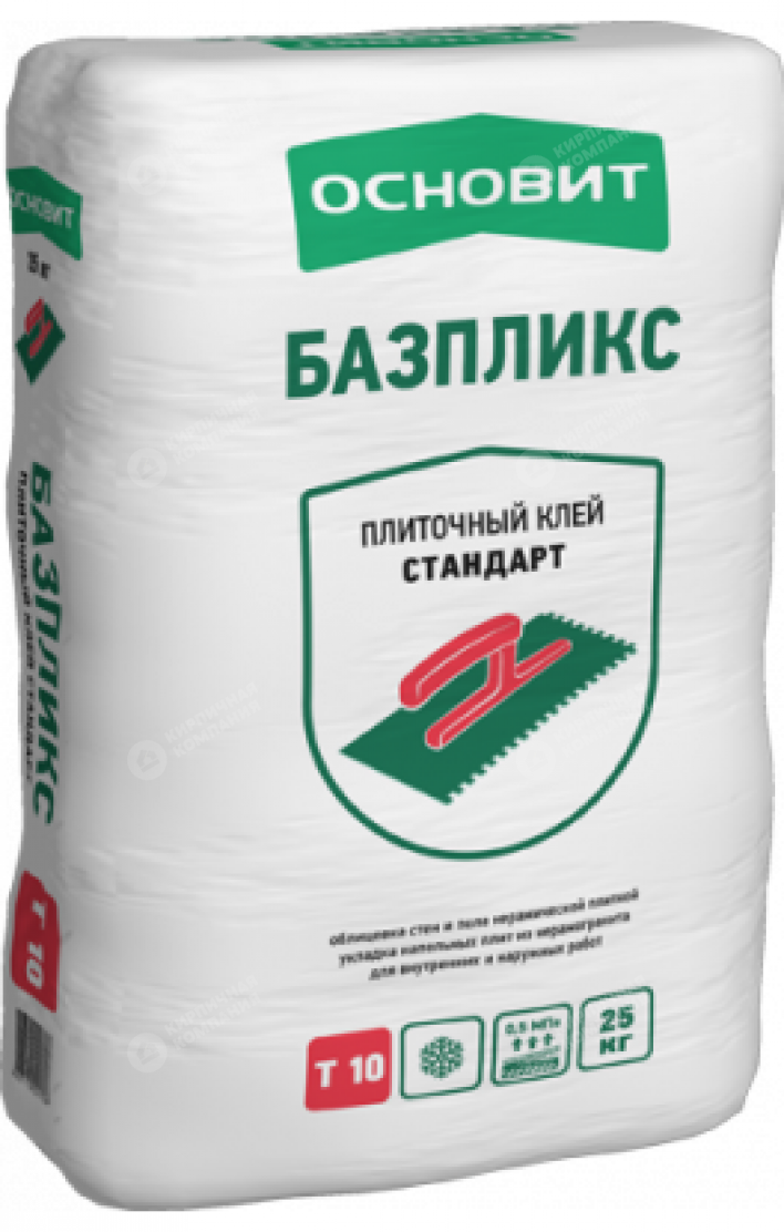 ОСНОВИТ БАЗПЛИКС Т-10 КЛЕЙ СТАНДАРТ ДЛЯ КЕРАМИЧЕСКОЙ ПЛИТКИ И КЕРАМОГРАНИТА НА ПОЛ